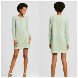 Victoria Beckham Dress Womens Large Lace Sheer Floral Pockets NWT Target